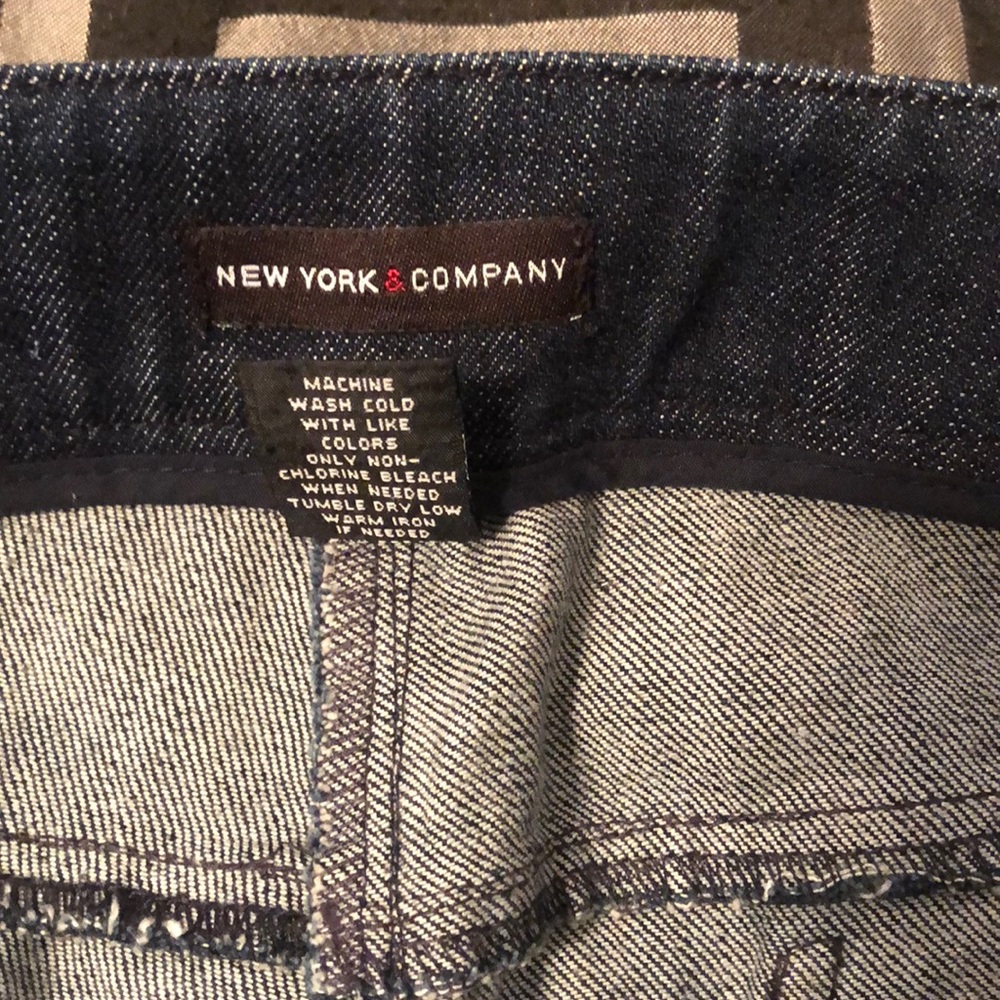 Flared leg denim pants